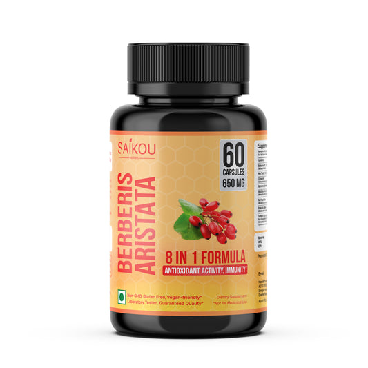 Berberine 1300mg with Milk Thistle, Ceylon Cinnamon, Gymnema Sylvestre & Turmeric - 60 Capsules