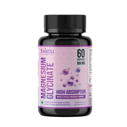 Magnesium Glycinate | 1600mg per Serving High Absorption, Extra Strength | Supports Bone and Muscle Health